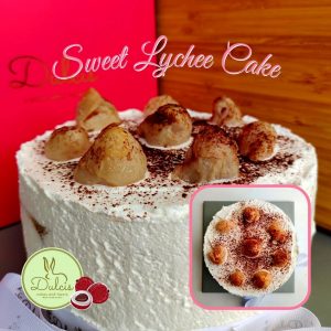 Sweet Leci Lychee Cake